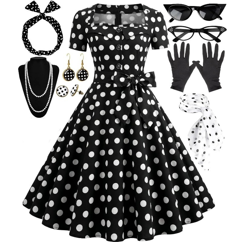 1950s Elegant Vintage Dresses  - Women'S Accessories In The 1950S ulasan dan harga