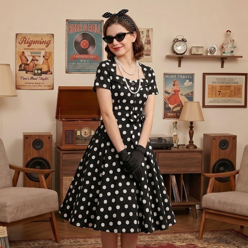 1950s Elegant Vintage Dresses  - Women'S Accessories In The 1950S ulasan dan harga