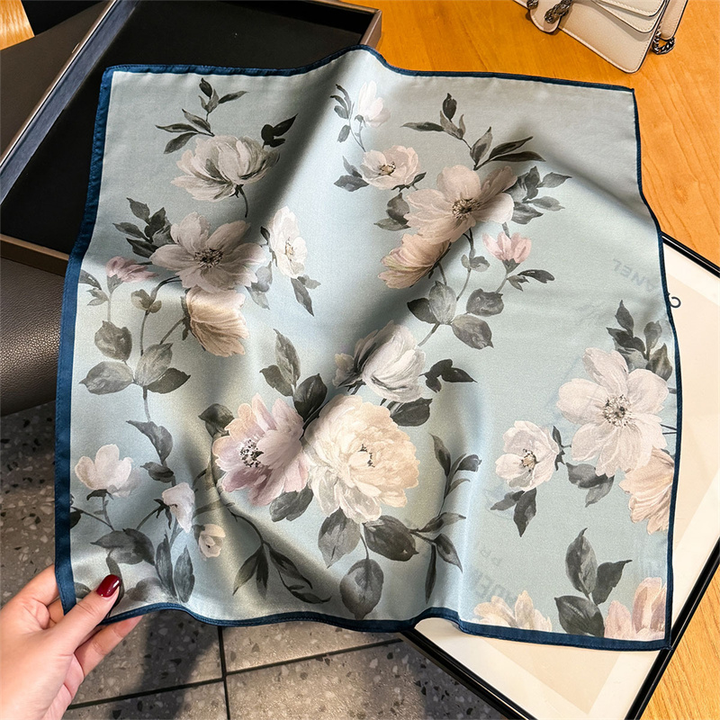 100% Silk Scarf Bandana Women  - Silk Scarf Square ulasan dan harga