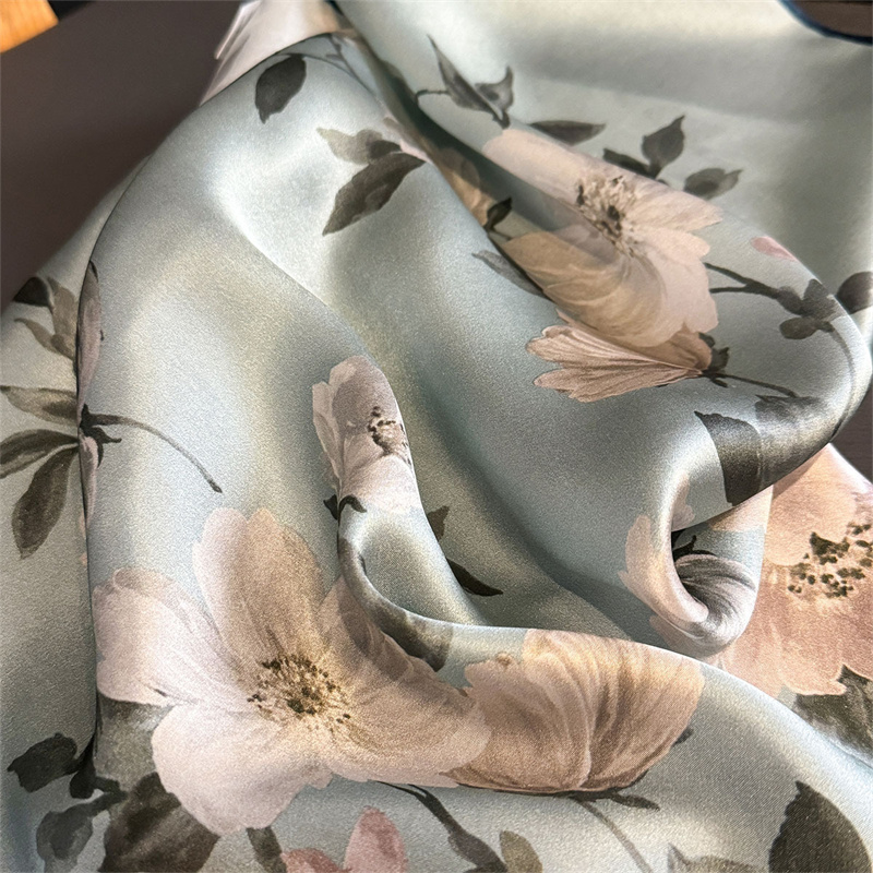 100% Silk Scarf Bandana Women  - Silk Scarf Square ulasan dan harga