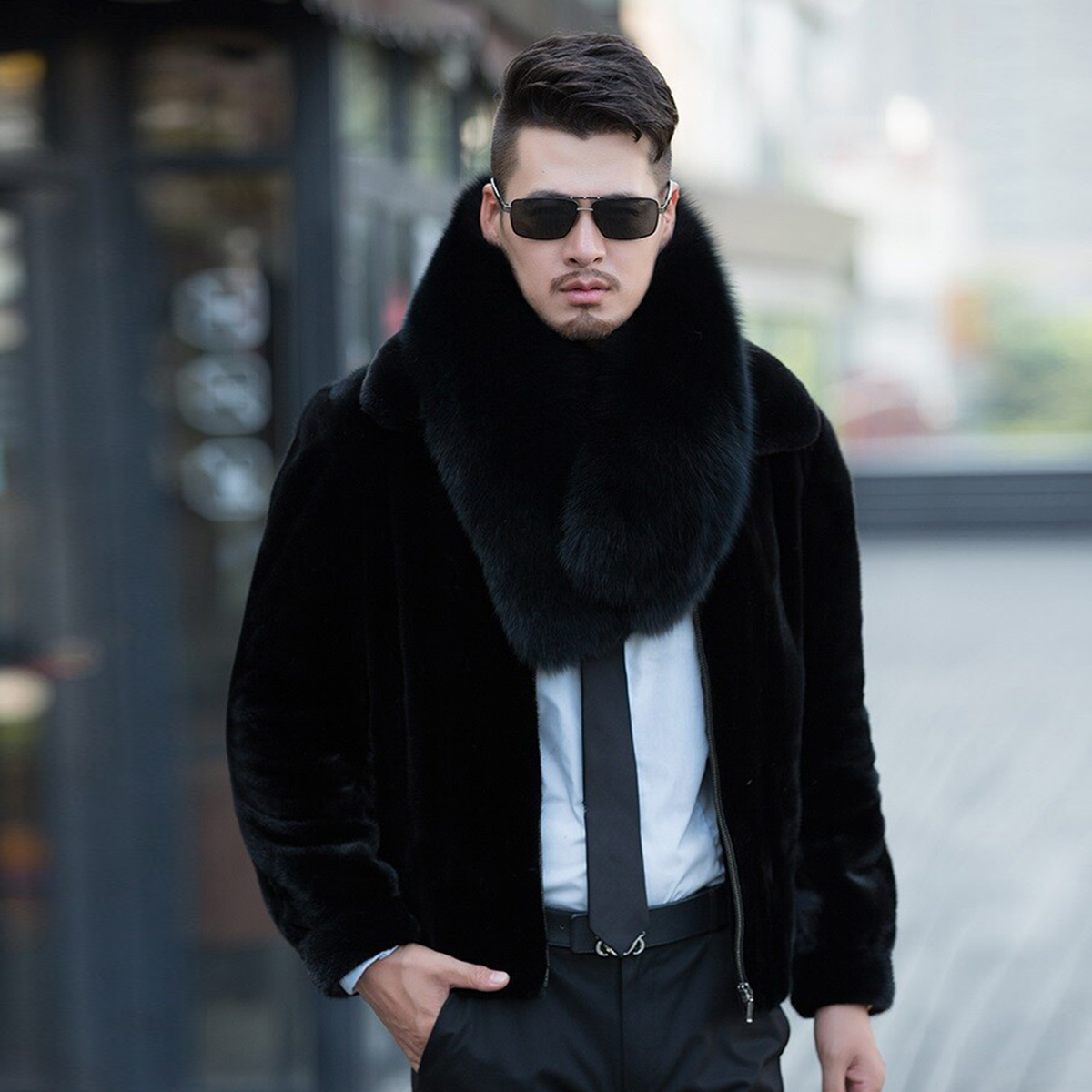 Genuine Fox Fur Scarf Winter A - Women Accessories Sale ulasan dan harga