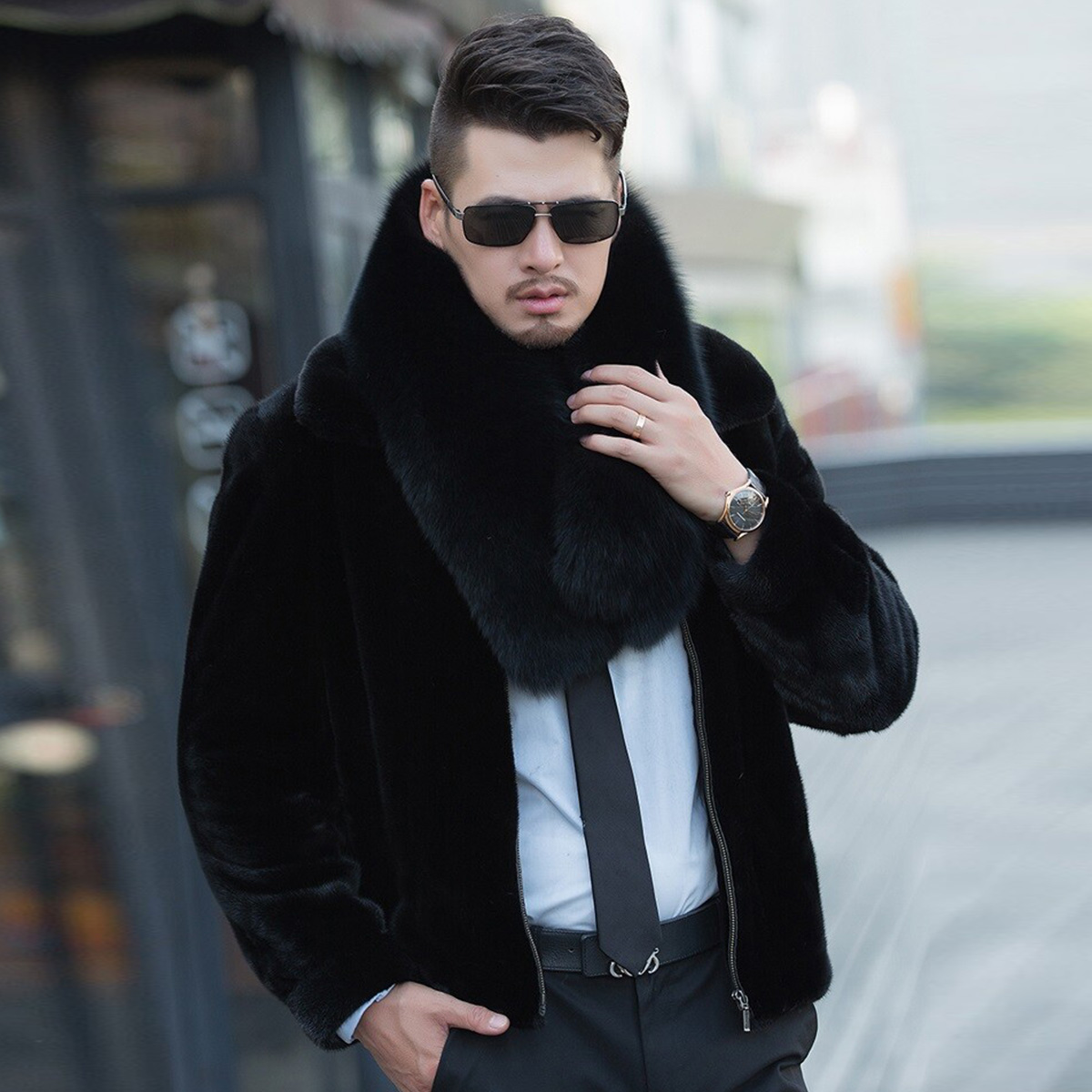 Genuine Fox Fur Scarf Winter A - Women Accessories Sale ulasan dan harga
