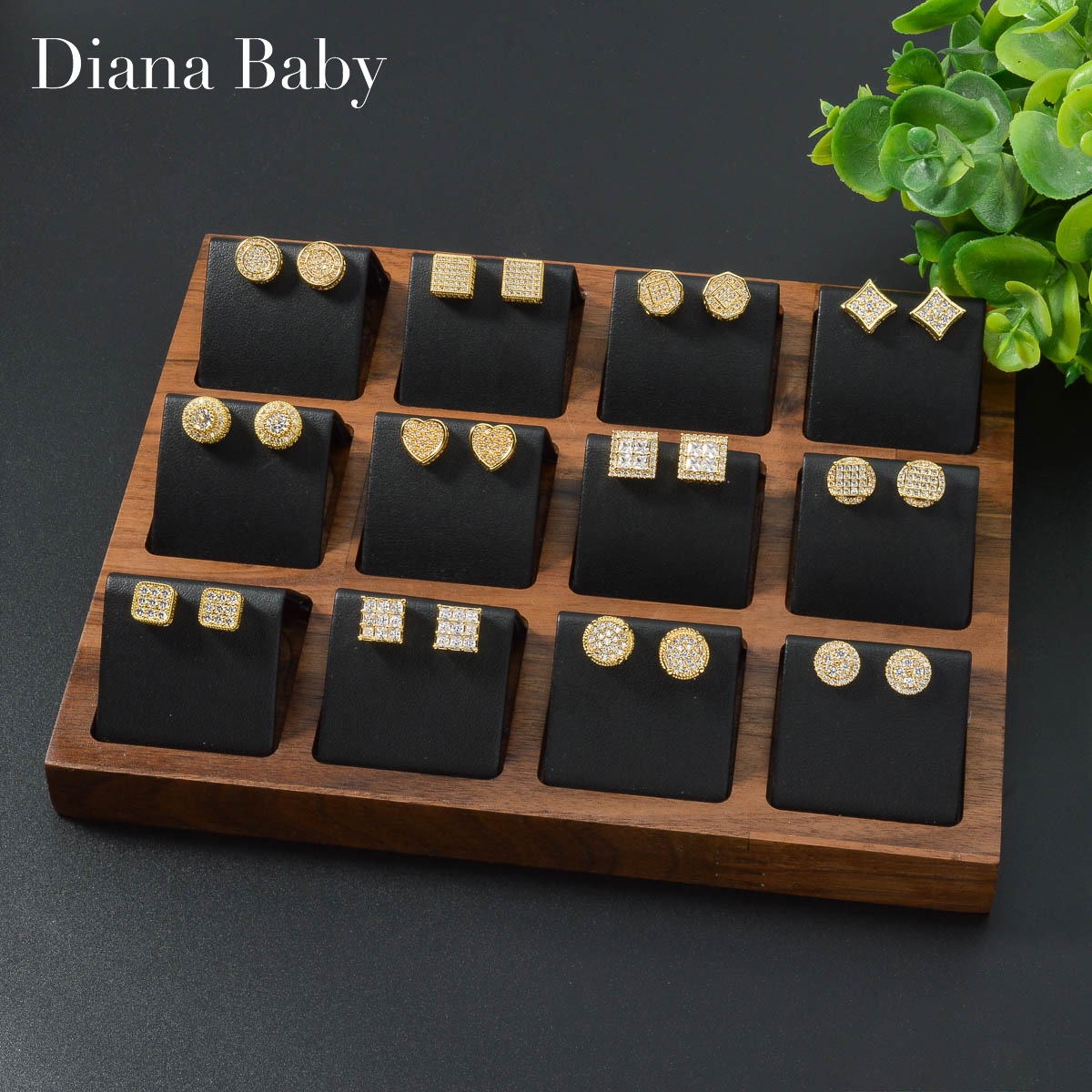 Diana Baby Gold Color Earrings - Women Accessories Dubai ulasan dan harga