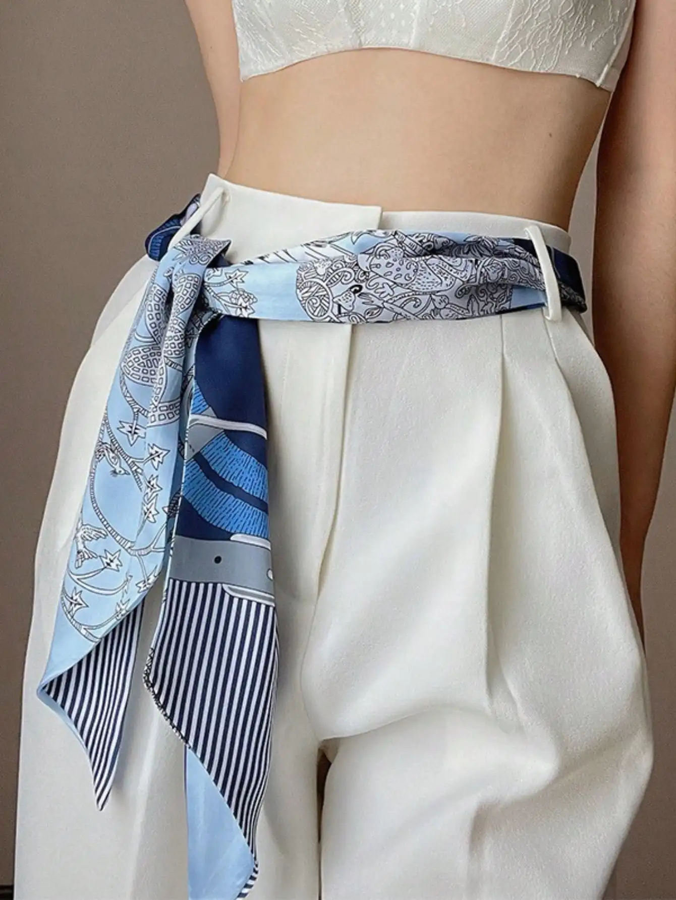 Women's Spring/Summer Casual F - Silk Scarf Square ulasan dan harga