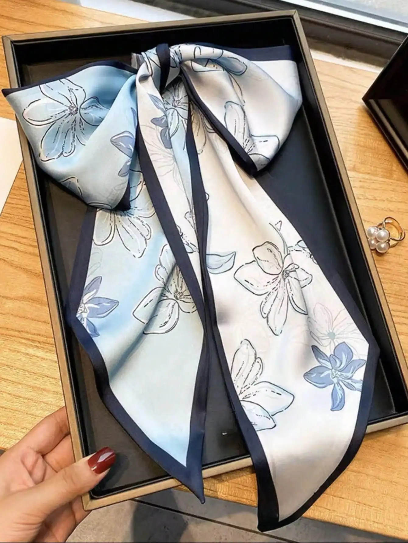 Women's Spring/Summer Casual F - Silk Scarf Square ulasan dan harga