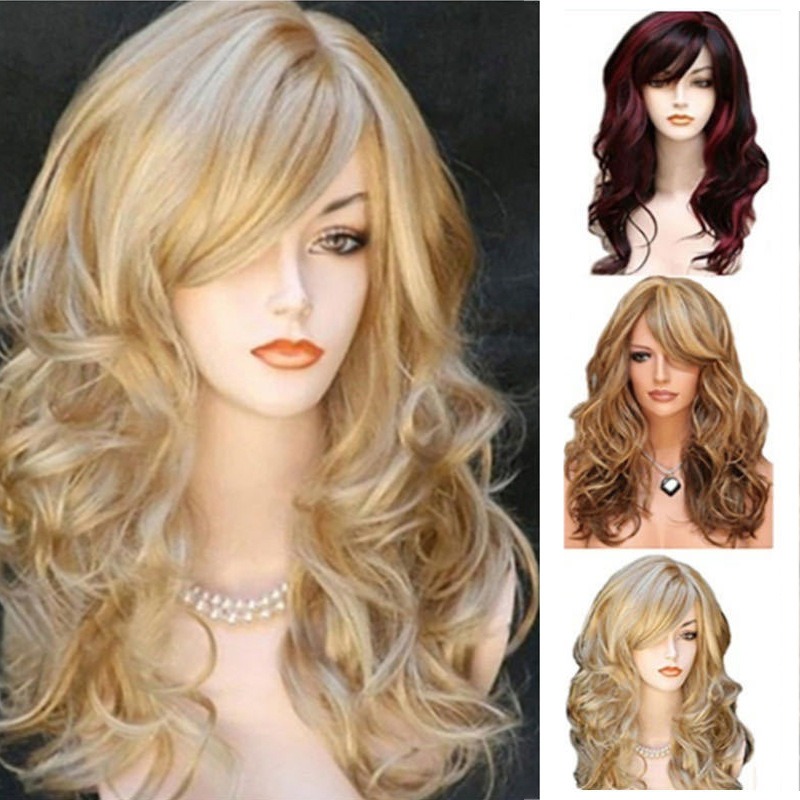 Woman Fluffy Big Wave Long Hai - Women'S Accessories Clothing ulasan dan harga