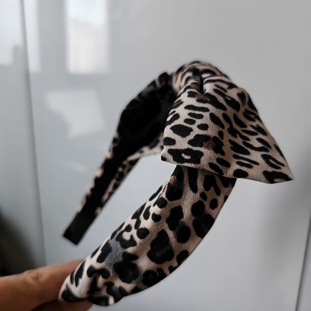 Leopard Print Headband with A  - Women Accessories Sale ulasan dan harga