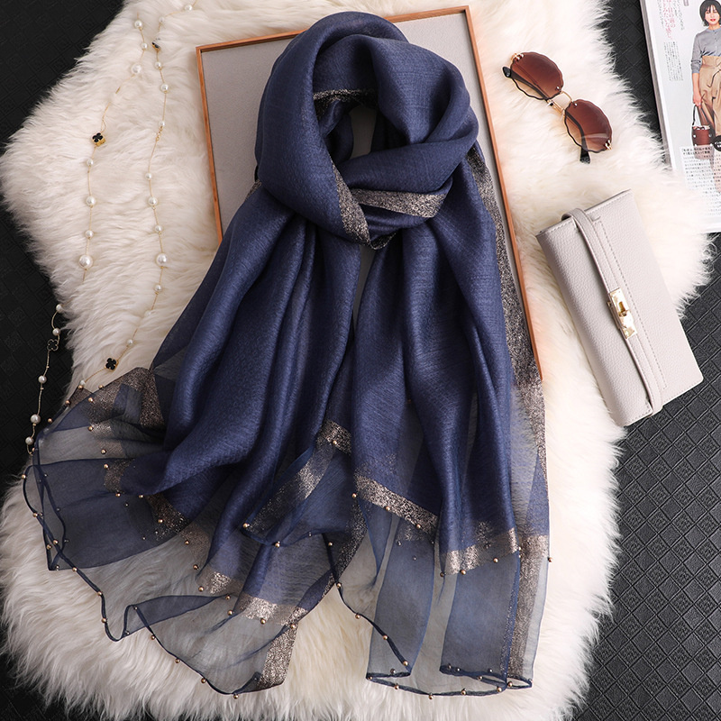2024 Luxury 100% Silk Shawl Sc - Silk Scarf Square ulasan dan harga