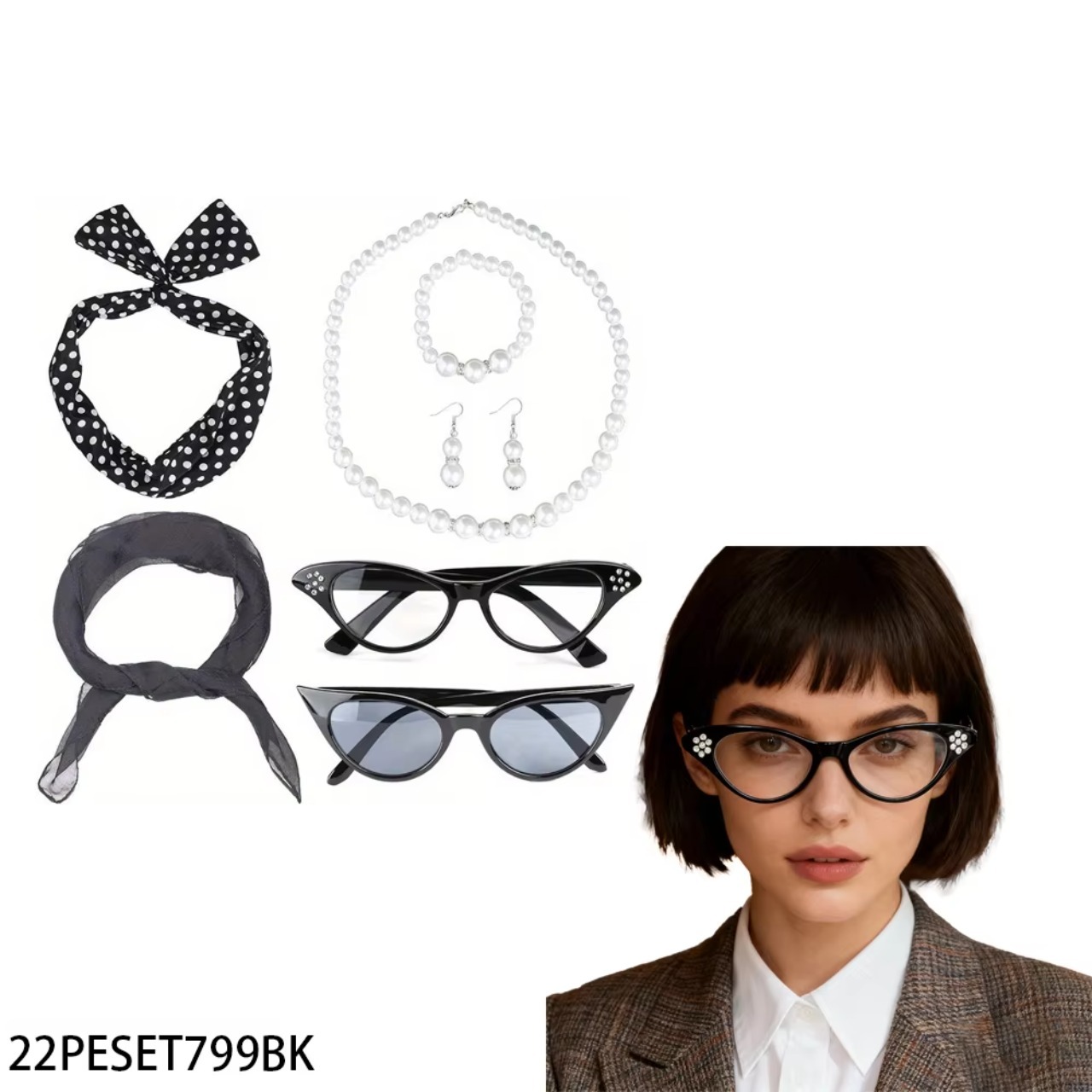 PESENAR 50's Women Costume Acc - Women'S Accessories In The 1950S ulasan dan harga