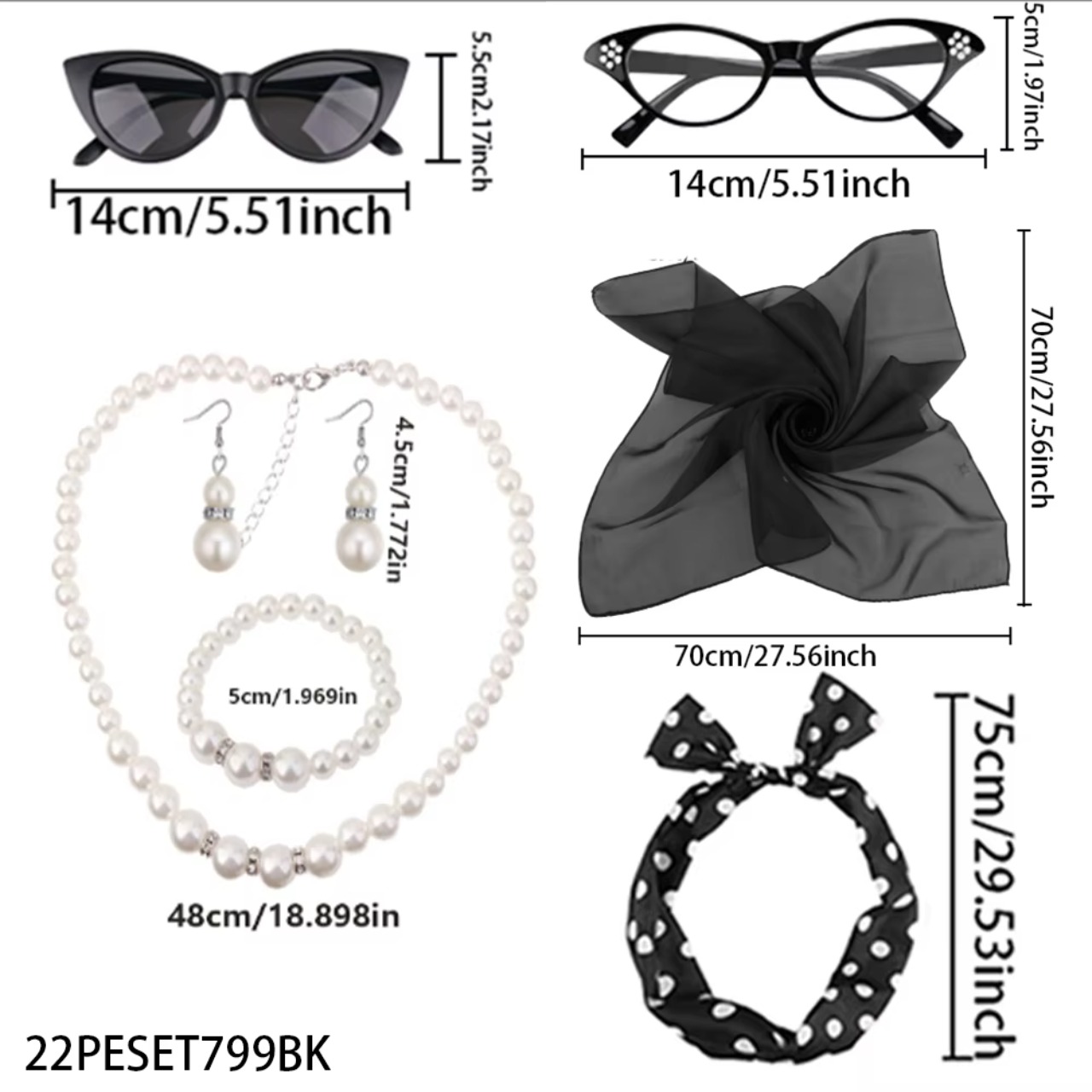 PESENAR 50's Women Costume Acc - Women'S Accessories In The 1950S ulasan dan harga