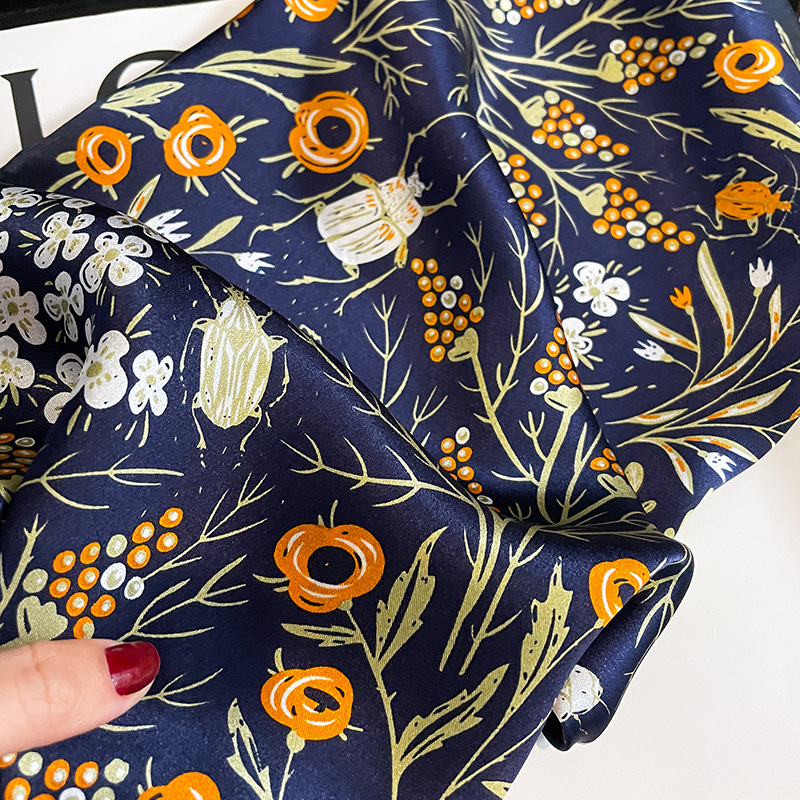 2026 Fashion 100% Real Silk Sq - Silk Scarf Square ulasan dan harga