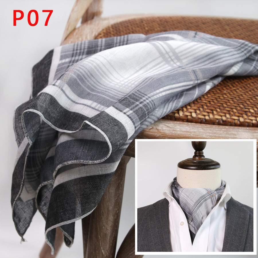 Men's Square Scarf with Button - Silk Scarf Square ulasan dan harga