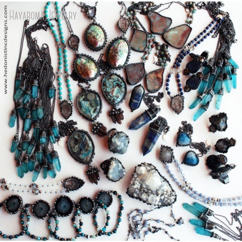 10pcs Lapis Lazuli Crystal Adj - Women'S Emo Accessories ulasan dan harga
