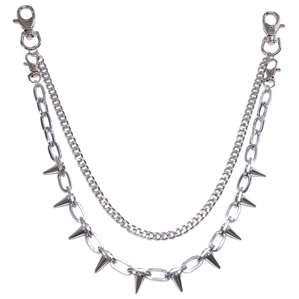 Punk Metal Rivets Pants Chains - Women'S Emo Accessories ulasan dan harga