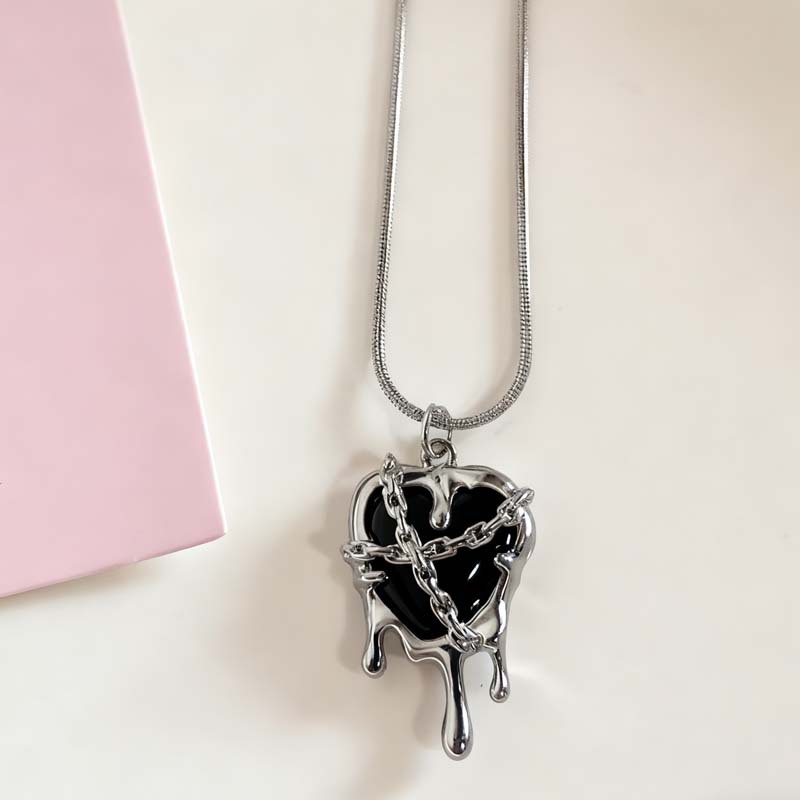 New Punk Gothic Red Black Lava - Women'S Emo Accessories ulasan dan harga