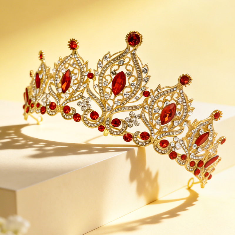 Zinc Alloy Rhinestone Baroque  - Women'S Red Accessories ulasan dan harga