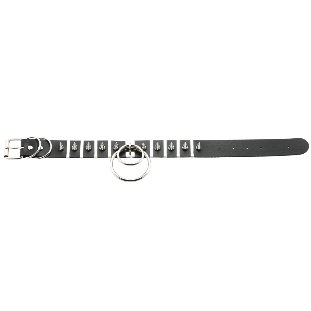 Big Spikes Choker Leather Coll - Women'S Emo Accessories ulasan dan harga
