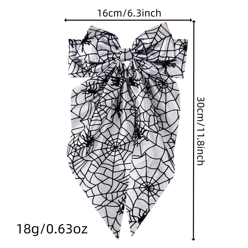 Halloween Spider Web Bow Hair  - Women'S Emo Accessories ulasan dan harga